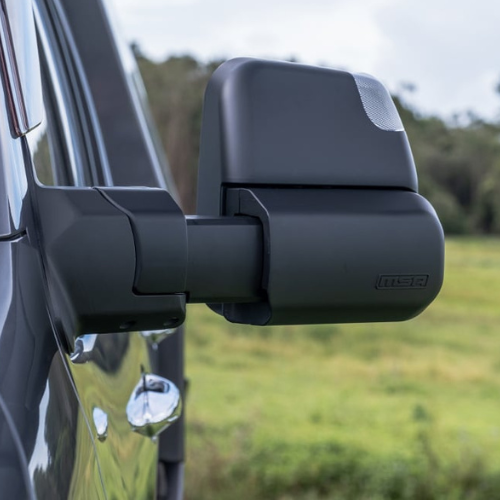 MSA 4x4 LandCruiser 200 Series Towing Mirrors Black With Indicators – RV Online