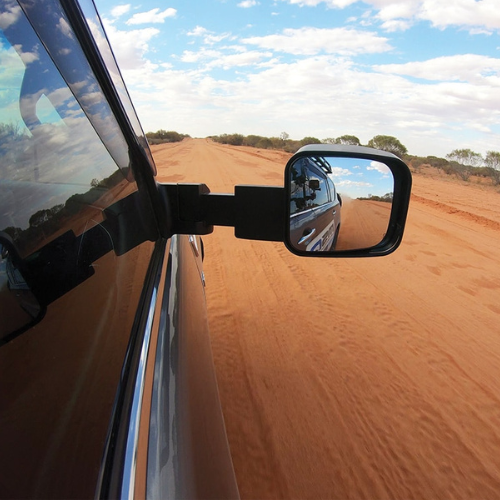 MSA 4x4 LandCruiser 200 Series Towing Mirrors Black With Indicators – RV Online
