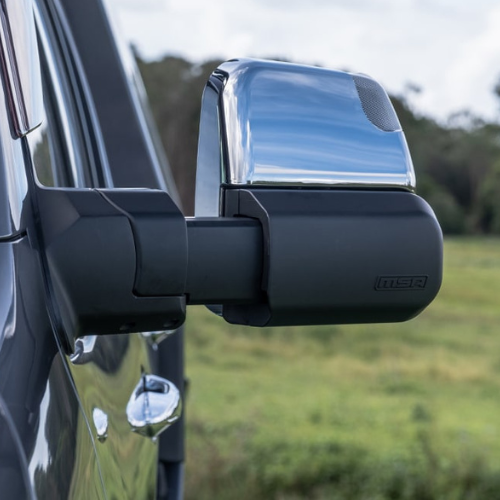 MSA 4x4 HiLux & Fortuner Towing Mirrors Chrome With Indicators – RV Online