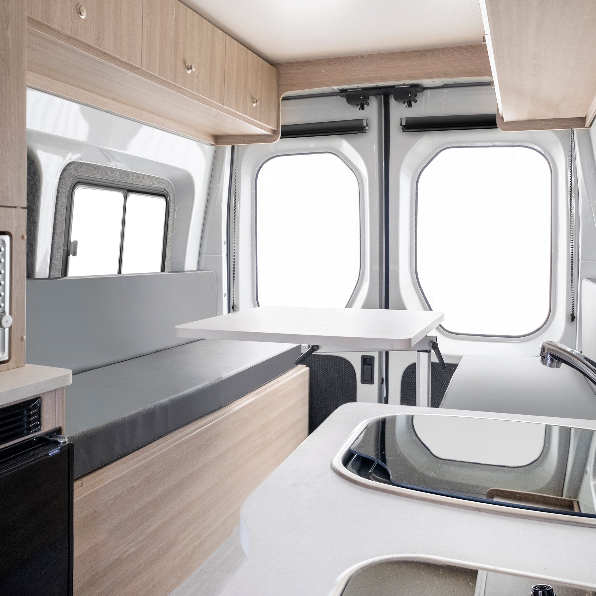 Aussie Traveller Caravan &amp; RV Table Leg Black