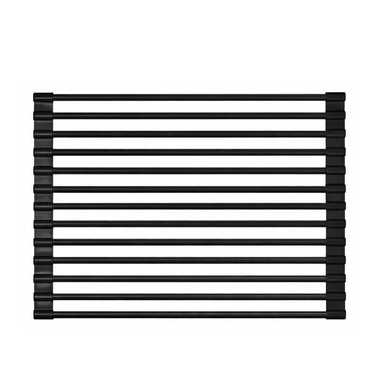 Roll Up Foldable Dish Drying Rack 330 x 425mm - Matte Black