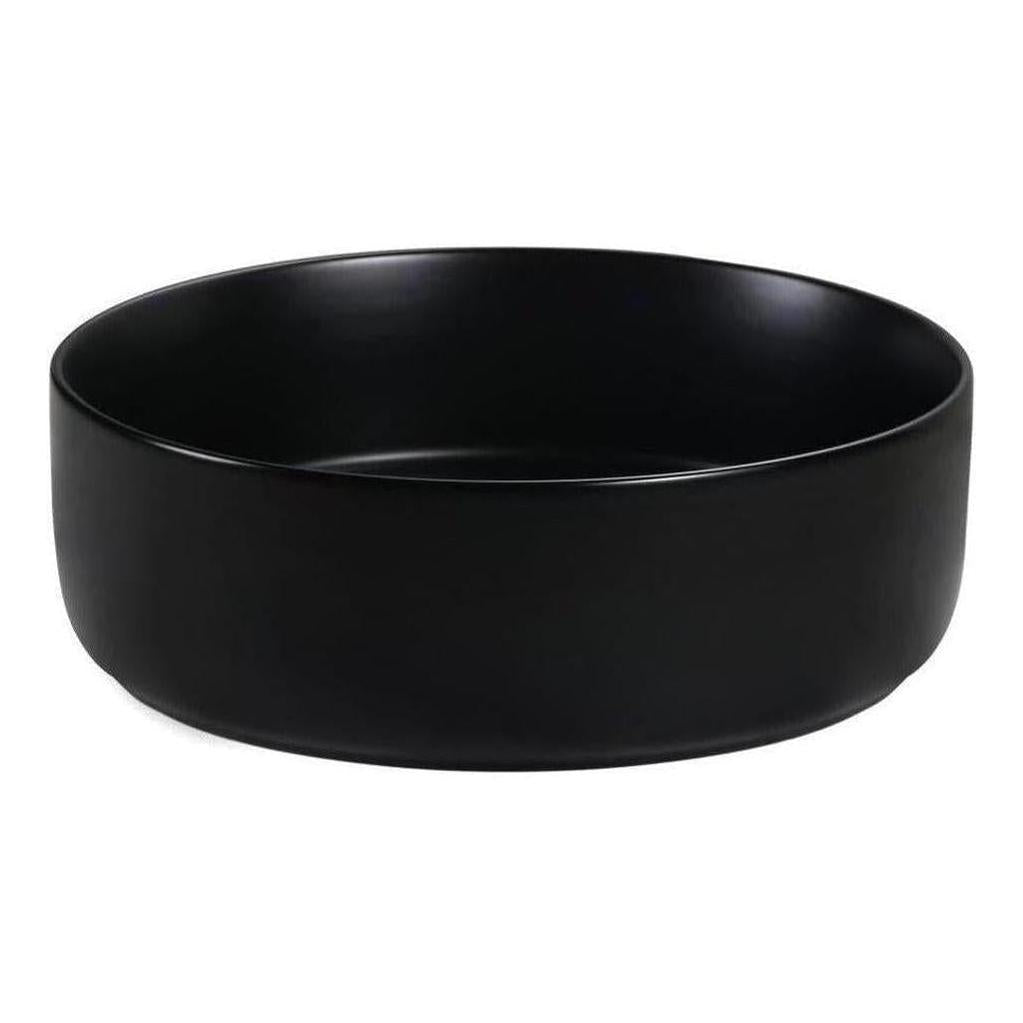 Rotonda Ceramic Basin Sink Round 360 x 120mm Black