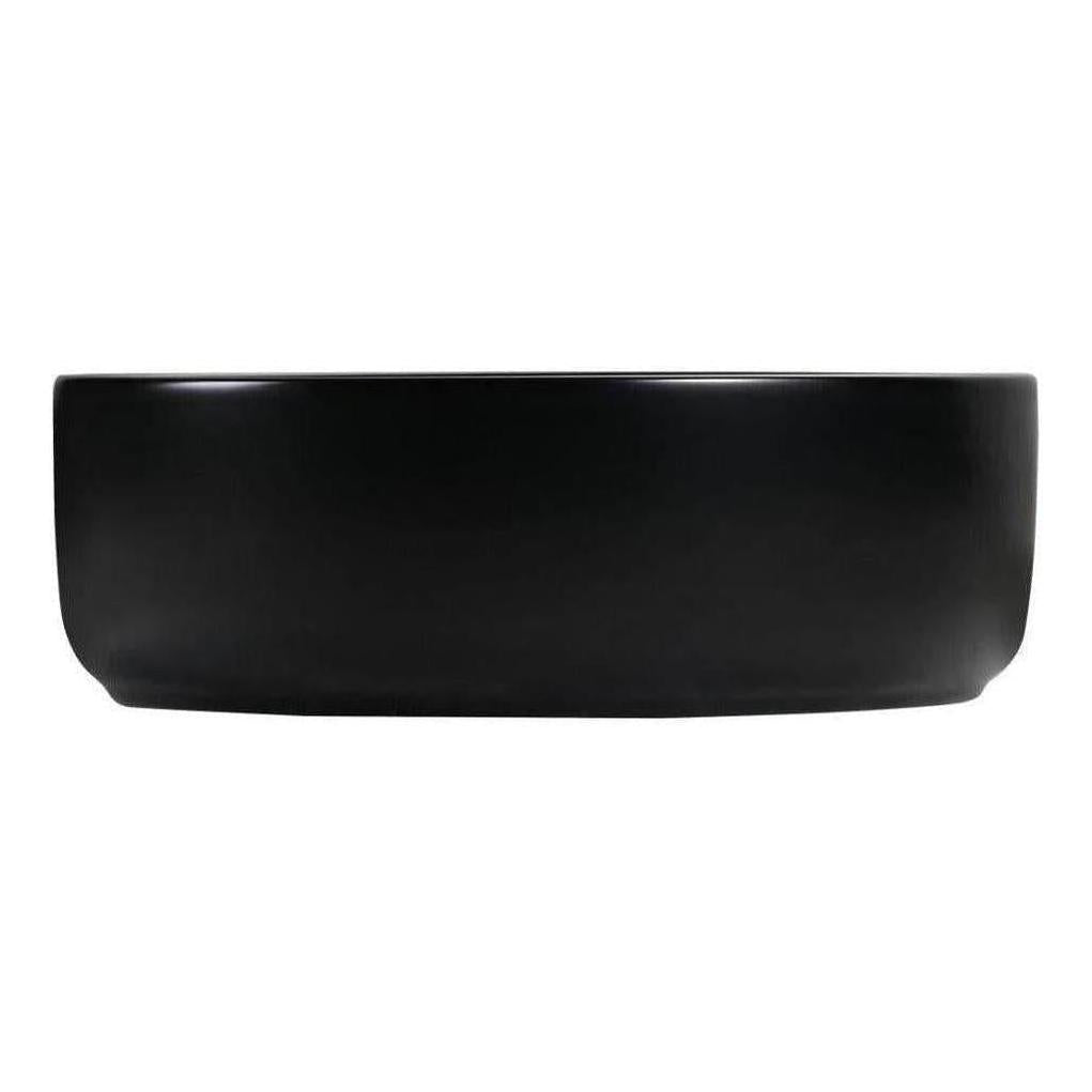 Rotonda Ceramic Basin Sink Round 360 x 120mm Black