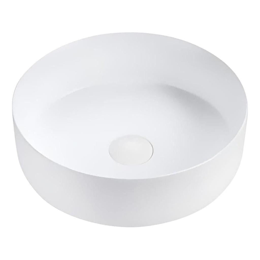 Rotonda Ceramic Basin Sink Round 360 x 120mm Matt White