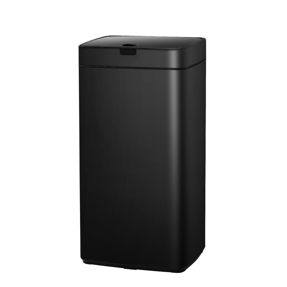 Devanti 45L Motion Sensor Bin Rubbish Automatic Black - RV Online