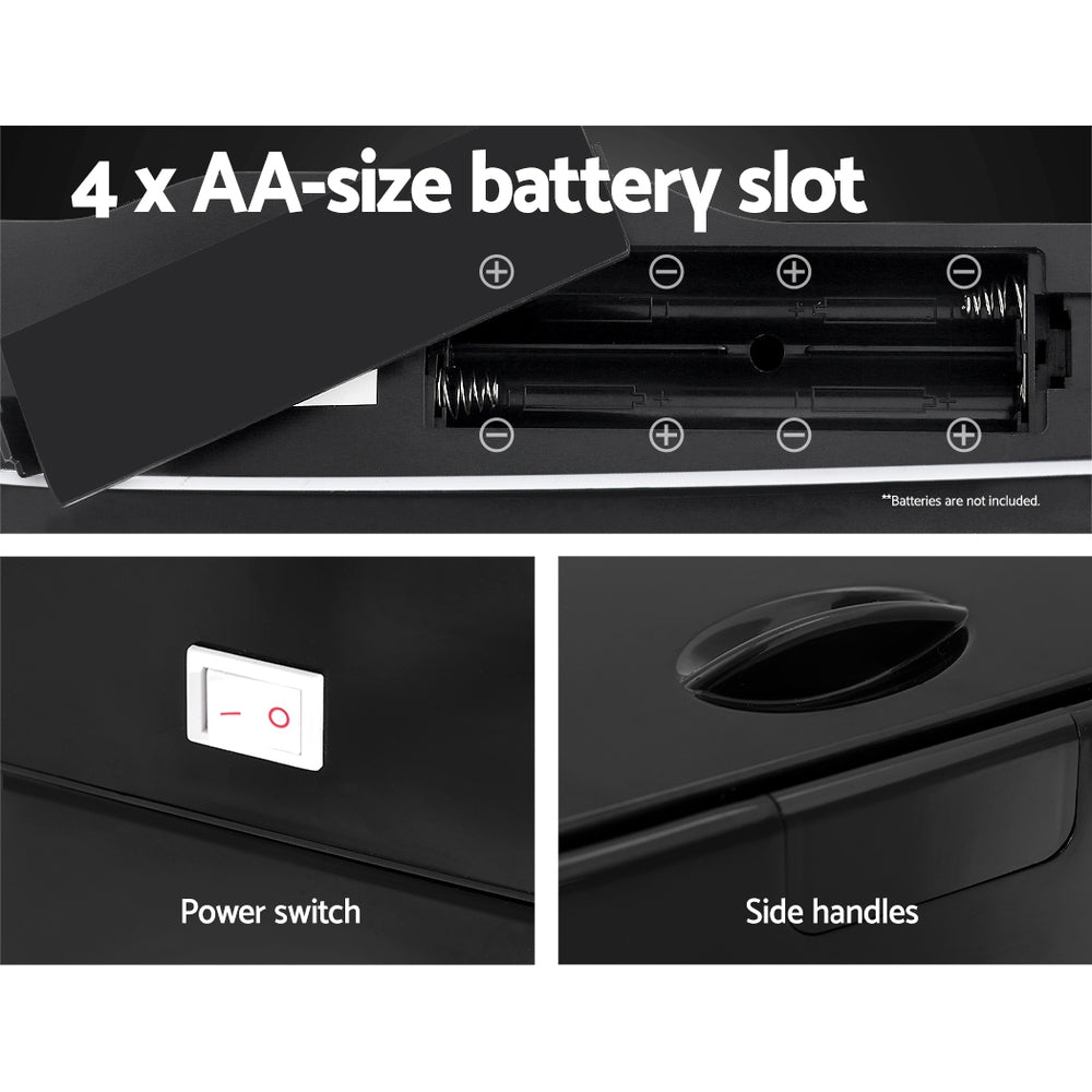 Devanti 45L Motion Sensor Bin Rubbish Automatic Black - RV Online