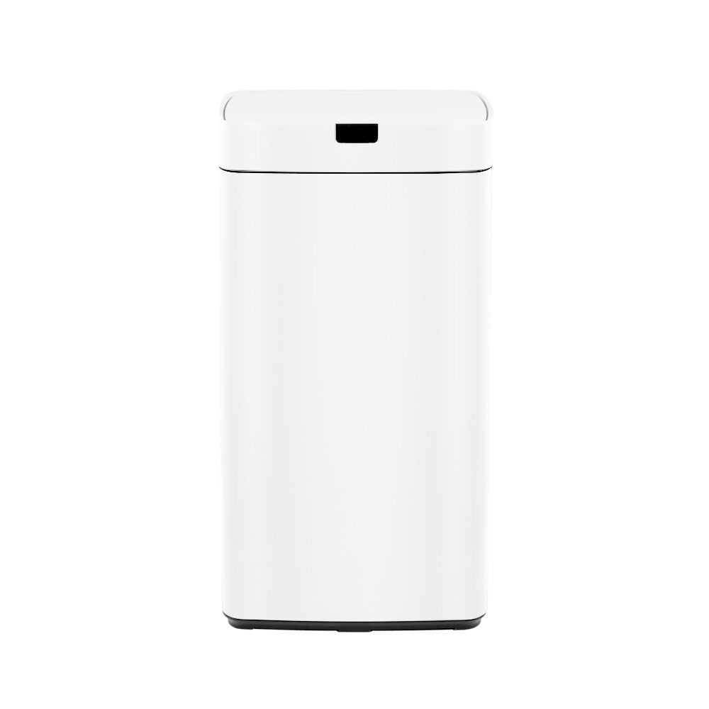 Devanti 45L Motion Sensor Bin Rubbish Automatic White - RV Online