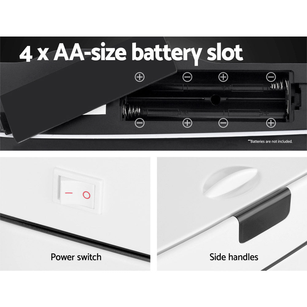 Devanti 45L Motion Sensor Bin Rubbish Automatic White - RV Online