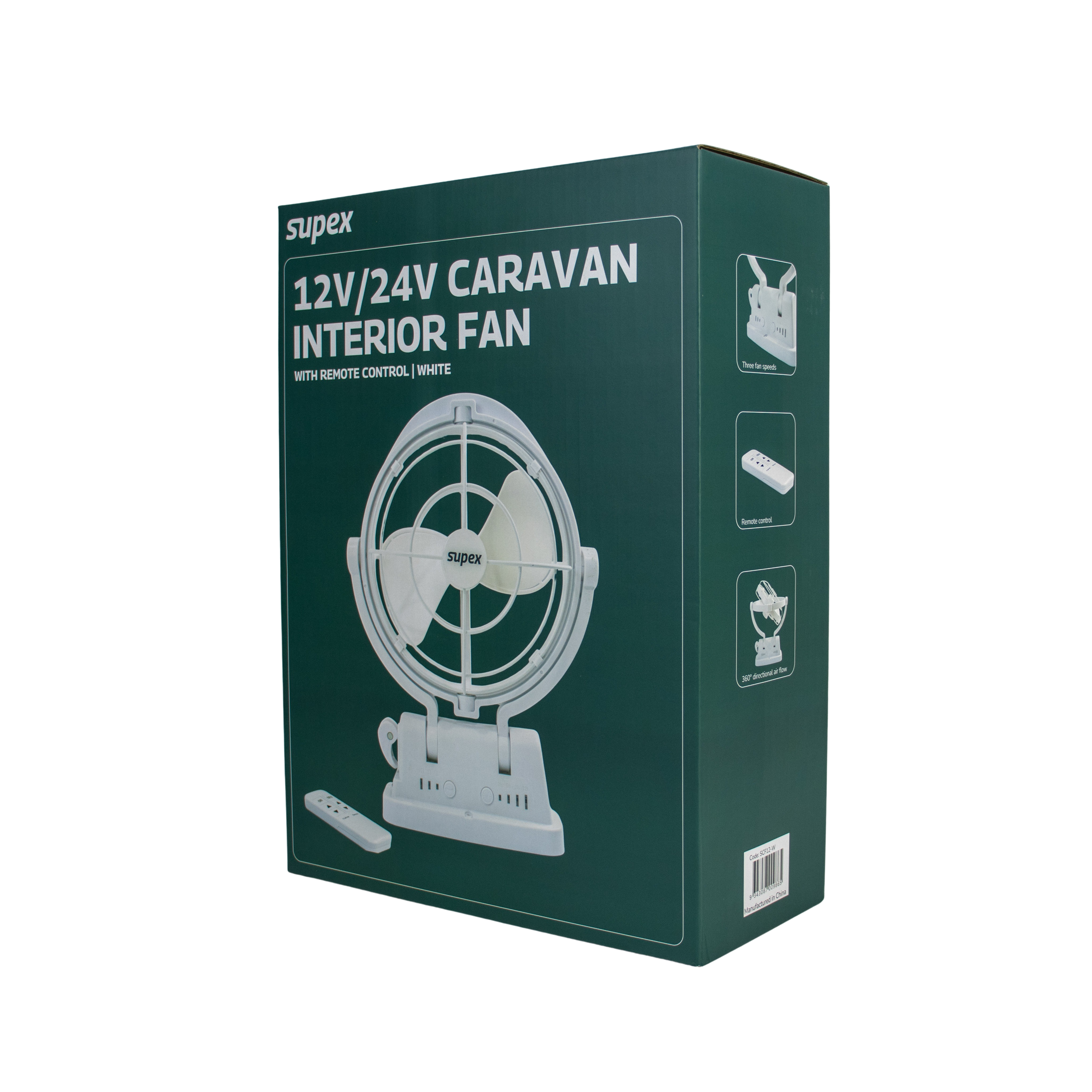 Supex Caravan Fan 12V/24V