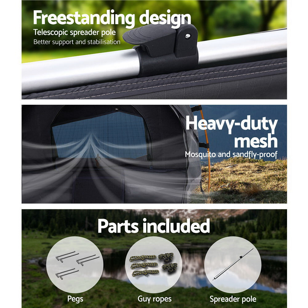 Weisshorn King Single Swag Grey