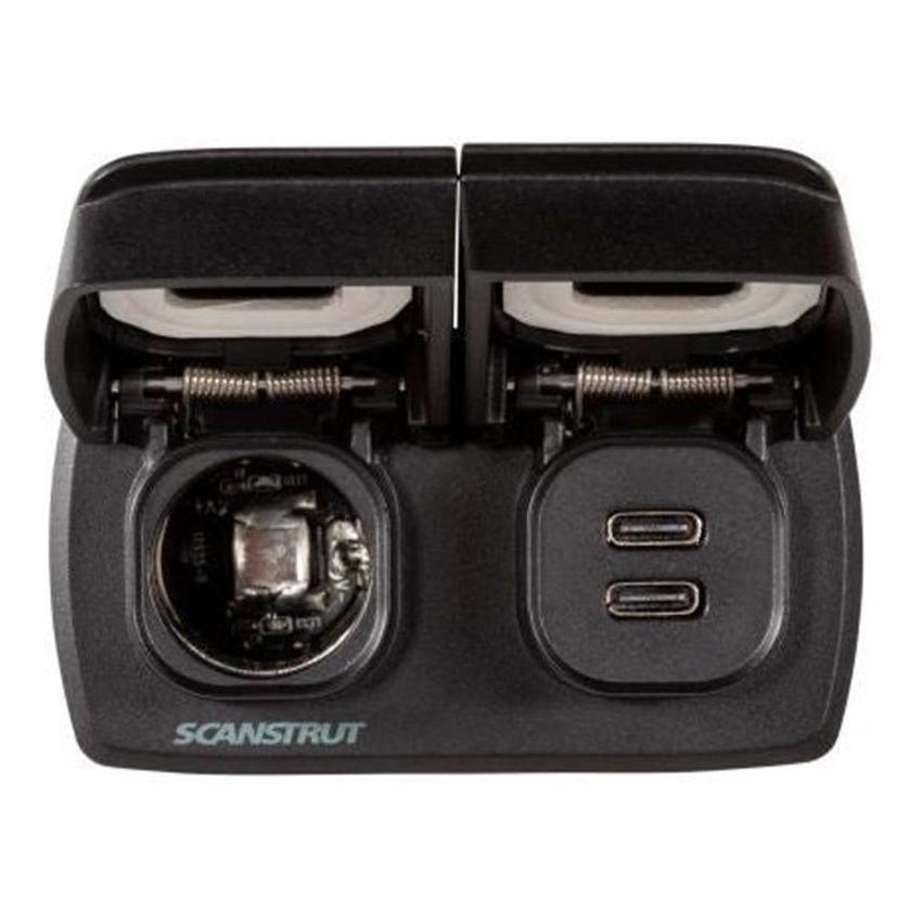 Scanstrut 12V Flip Pro Power Socket and Dual USB-C Charger Socket