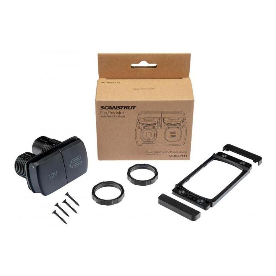 Scanstrut 12V Flip Pro Power Socket and Dual USB-C Charger Socket