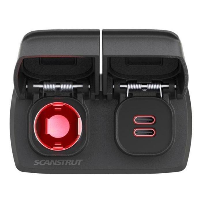 Scanstrut 12V Flip Pro Power Socket and Dual USB-C Charger Socket