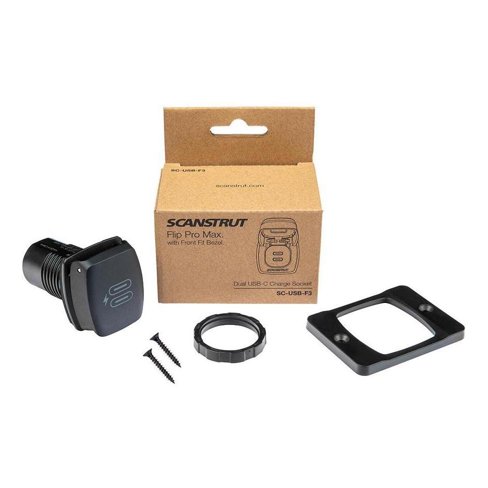 Scanstrut 12V/24V Flip Pro Max Dual USB-C Fast Charger Socket
