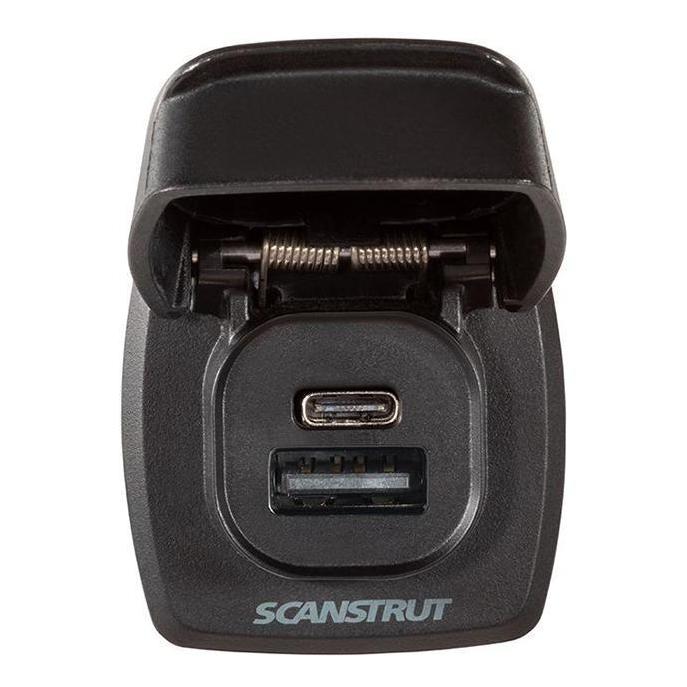Scanstrut 12V/24V Flip Pro Plus Dual USB/USB-C Fast Charger Socket
