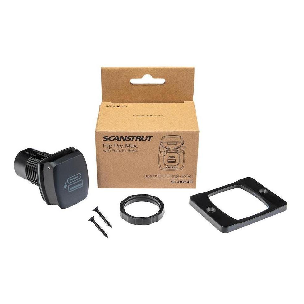 Scanstrut 12V/24V Flip Pro Plus Dual USB/USB-C Fast Charger Socket