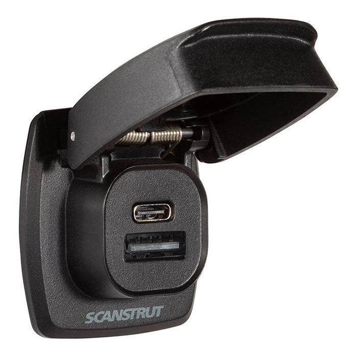 Scanstrut 12V/24V Flip Pro Plus Dual USB/USB-C Fast Charger Socket