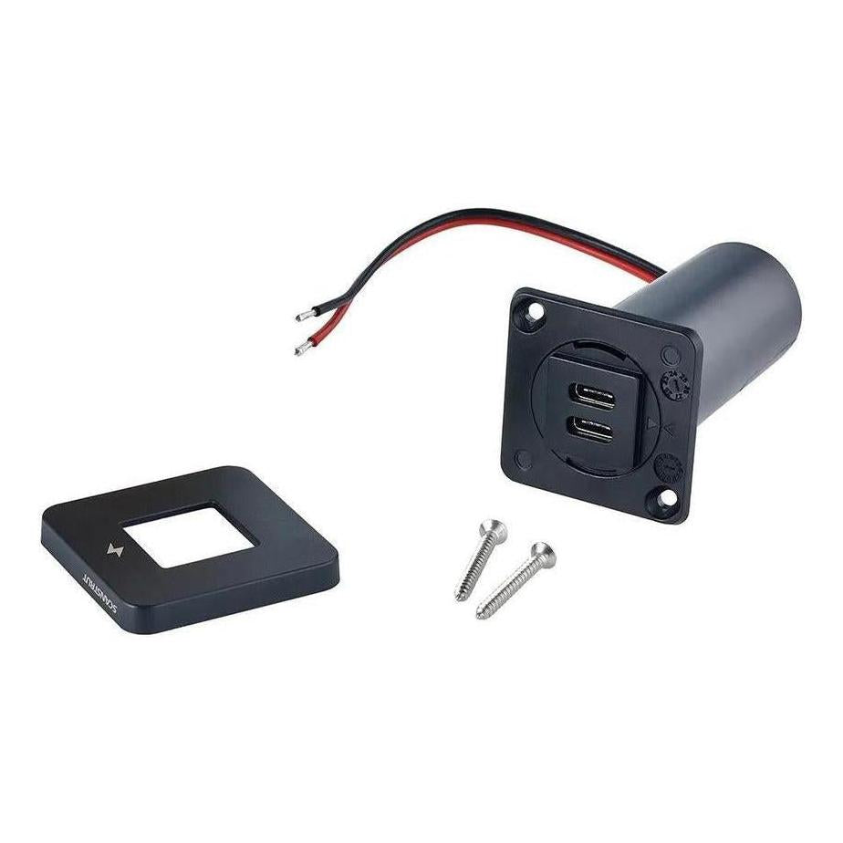 Scanstrut 12V/24V Interior Dual USB-C Charger Socket