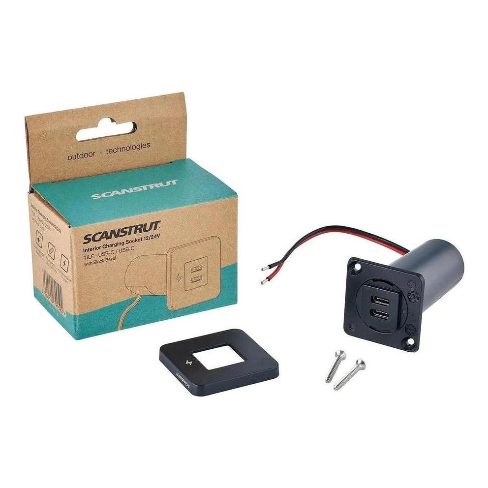 Scanstrut 12V/24V Interior Dual USB-C Charger Socket