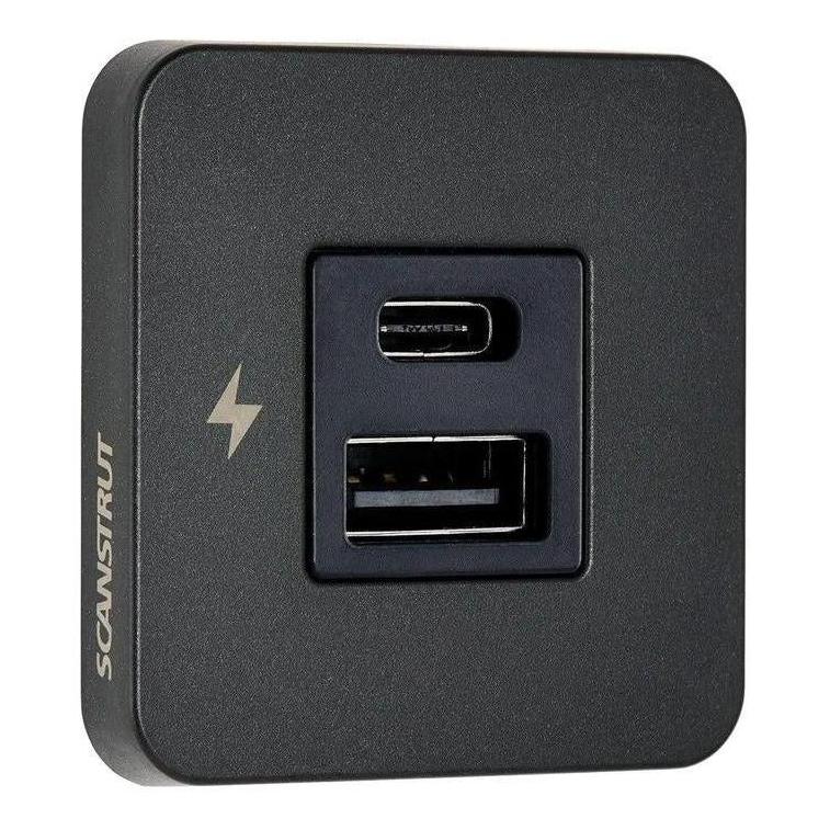 Scanstrut 12V/24V Interior Dual USB/USB-C Charger Socket