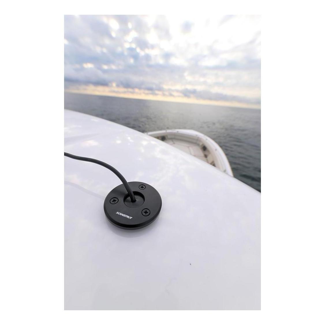 Scanstrut Low Profile Entry Cable Seal Suits 2 - 8mm Cable Aluminium Black