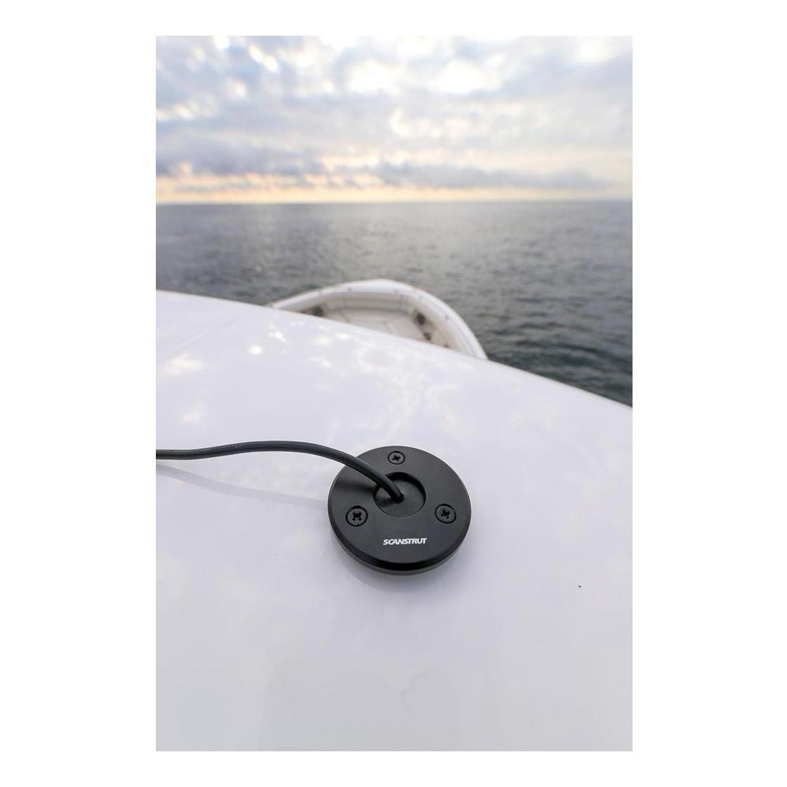 Scanstrut Low Profile Entry Cable Seal Suits 2 - 8mm Cable Aluminium Black