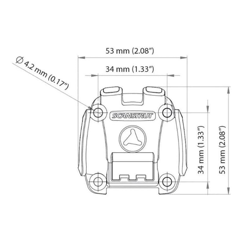 Scanstrut ROKK Mini Phone Holder Screw Down Mounting Kit
