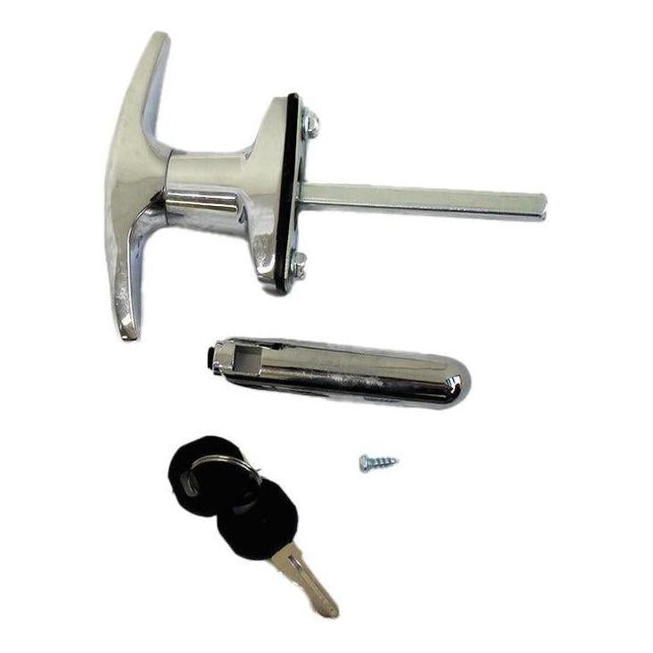 Schutts T-Handle Door Lock With Diecast Cam Inc Tongue and Key