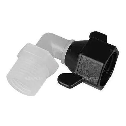 Seaflo 1/2" NPT x 12" NPT 90° Elbow Barb Pump Fitting