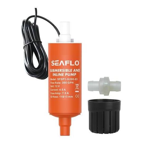 Seaflo Submersible & Inline Pump 12V 200GPH 12.6 L/min