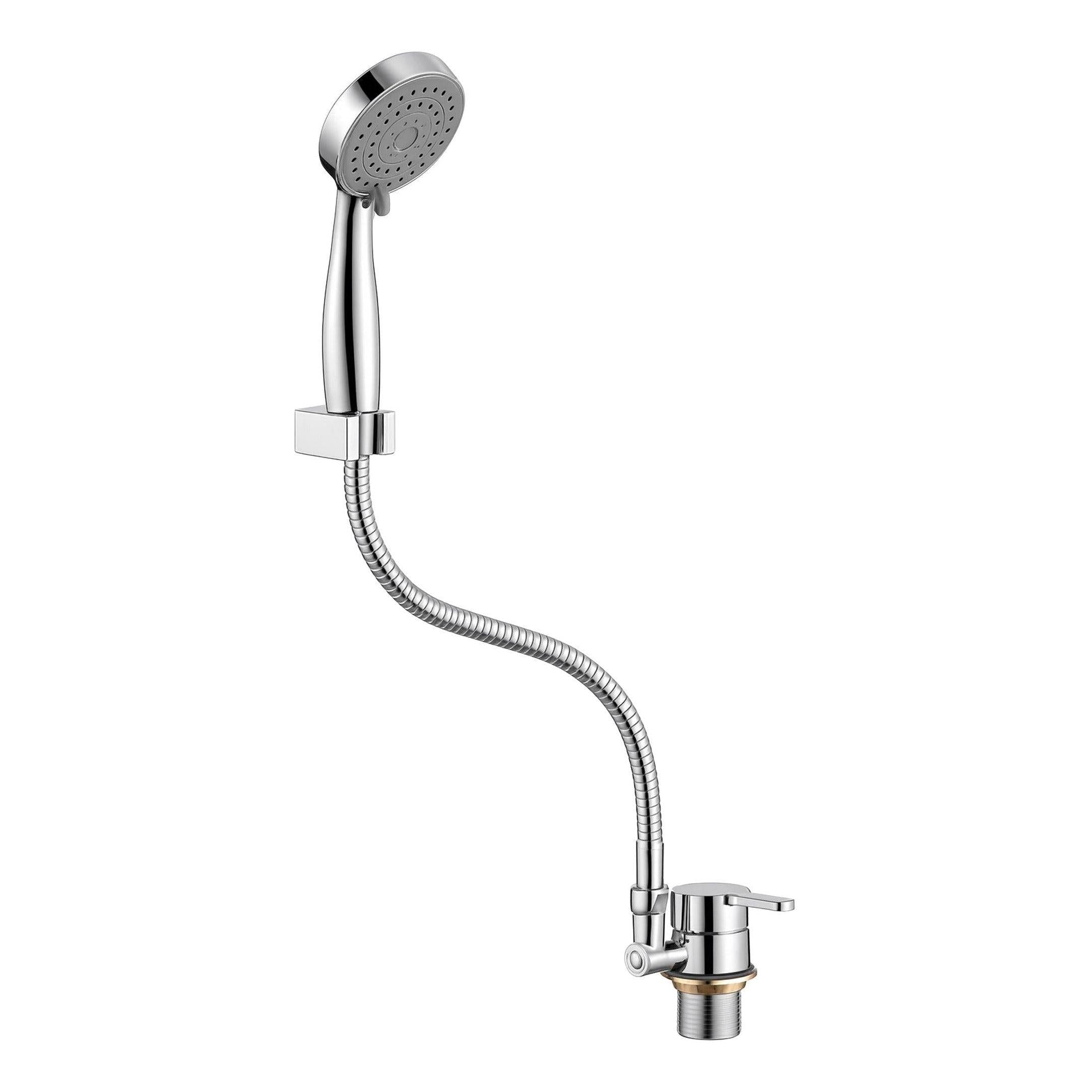 Shower Tap Mixer with Hand Sprayer with 1500mm Hose Stainless Steel Chrome