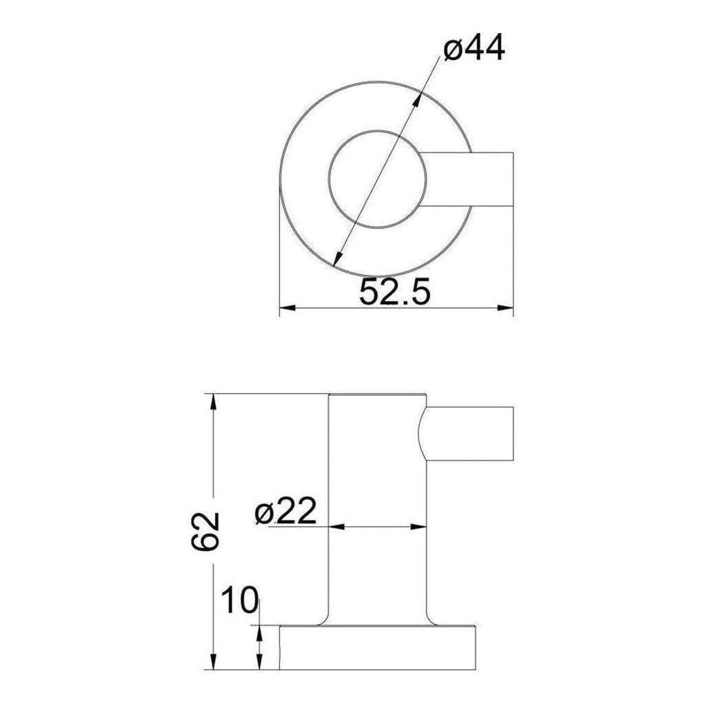 Single Robe Hook 41Z Series Black