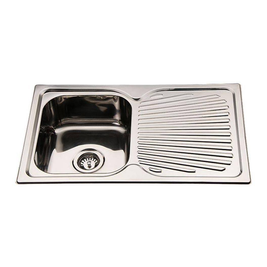 Stainless Steel Kitchen Sink with Stainer - 800 x 480 mm