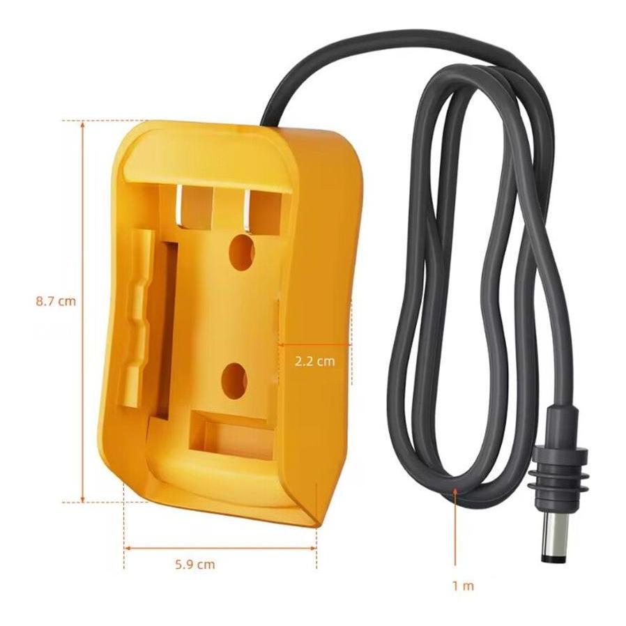 Starlink Mini DeWalt Battery Adaptor With DC Power Cable Charger - 1 Meter