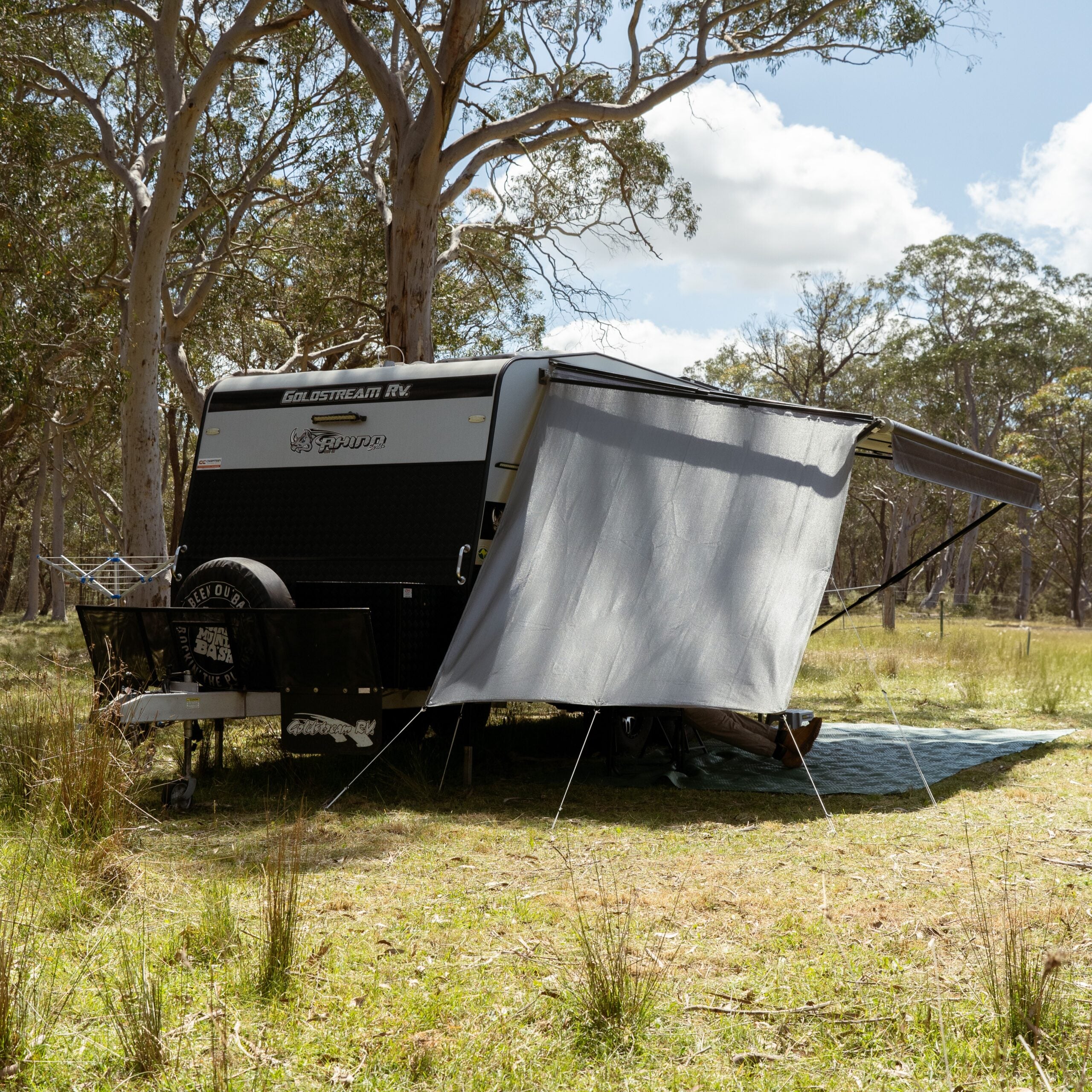 Supex - End Wall Privacy Screen - To Suit Caravans