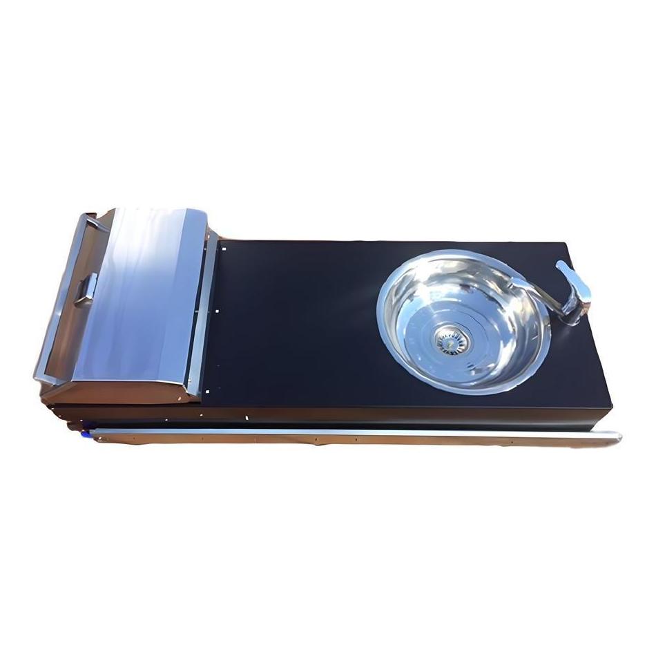 Swift Alfresco Slide Out Kitchen With BBQ & sink Black