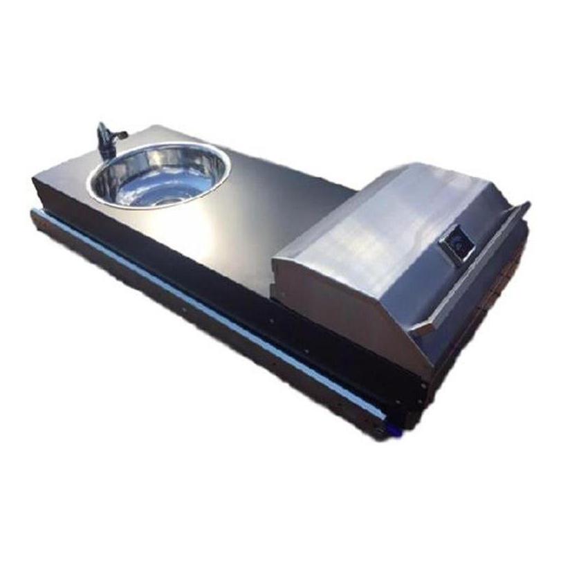 Swift Alfresco Slide Out Kitchen With BBQ & Sink Stainless Steel
