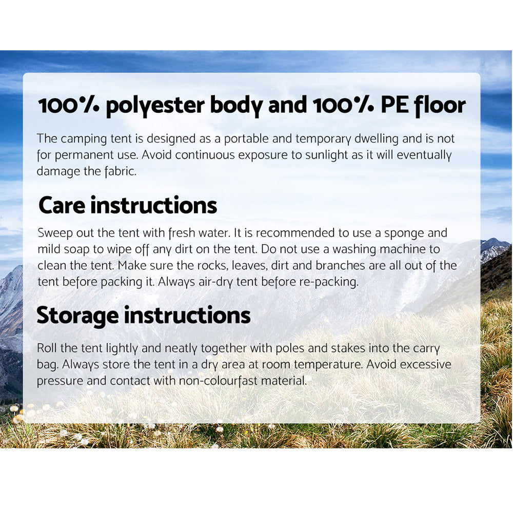 Weisshorn Instant Up Camping Tent 4 Person - RV Online