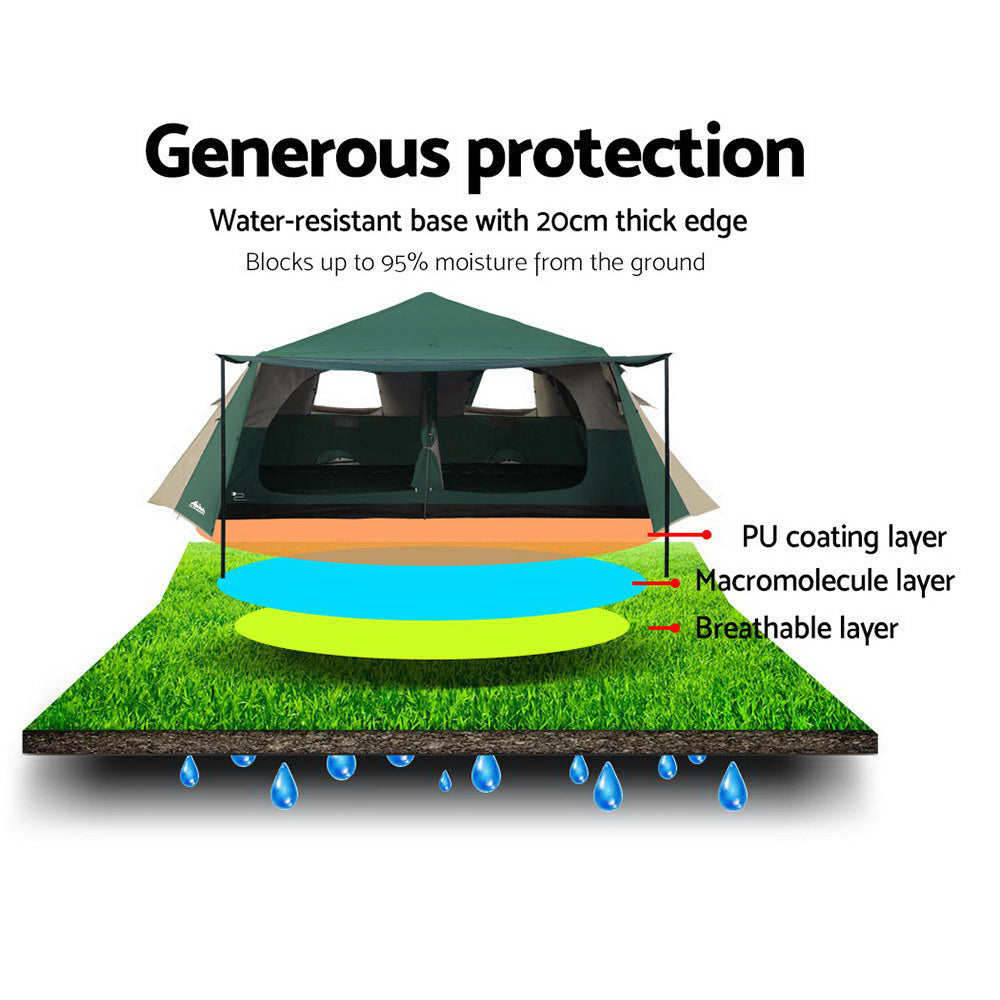 Weisshorn Instant Up Camping Tent 8 Person - RV Online