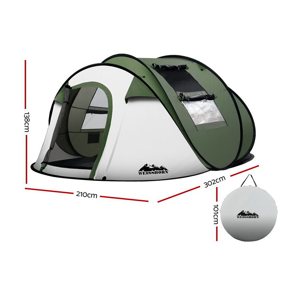 Weisshorn Instant Up Camping Tent 4-5 Person Pop up Tents - RV Online