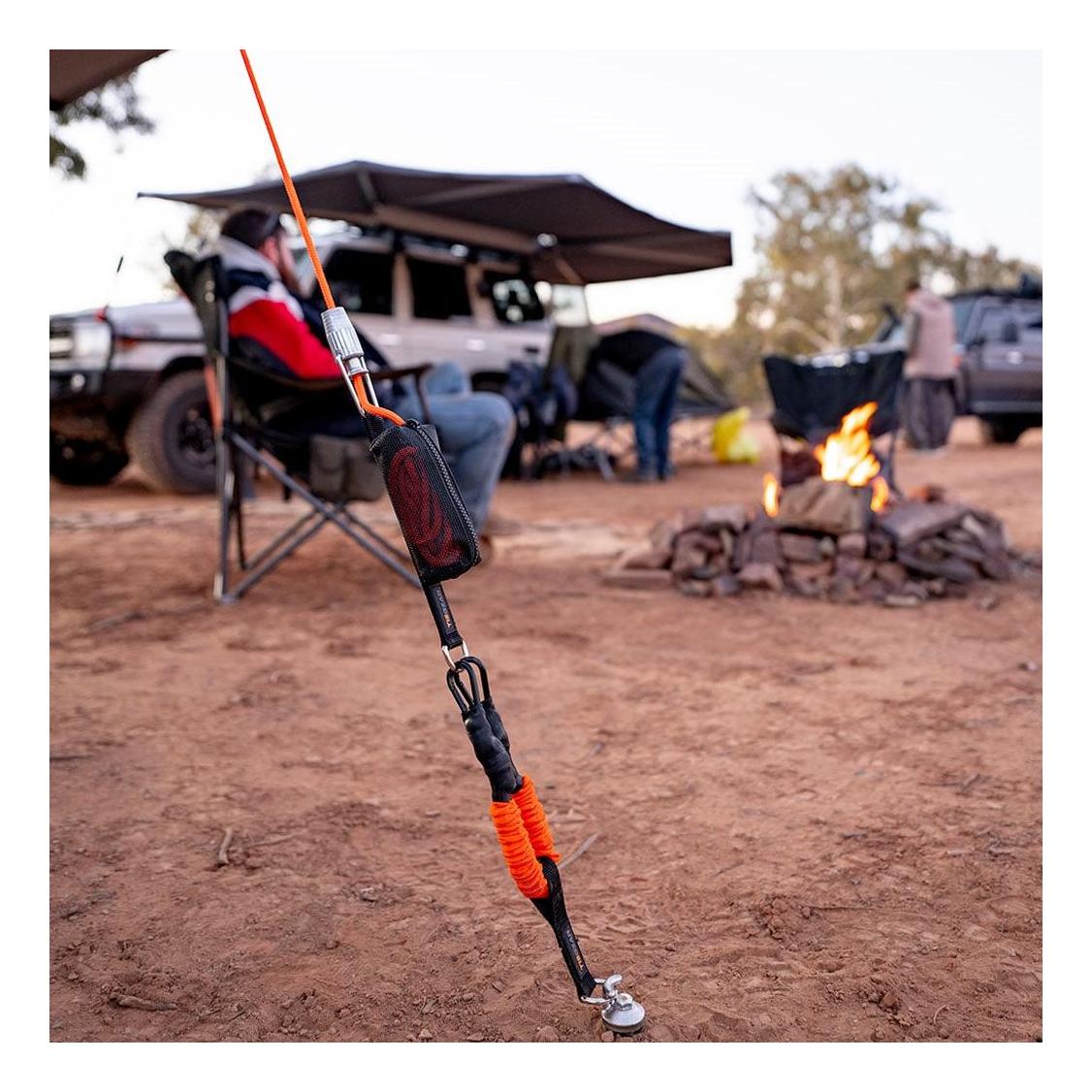 TIEGEAR Awning 6 Pack inc 6 Guy Rope & 6 Soft Spring