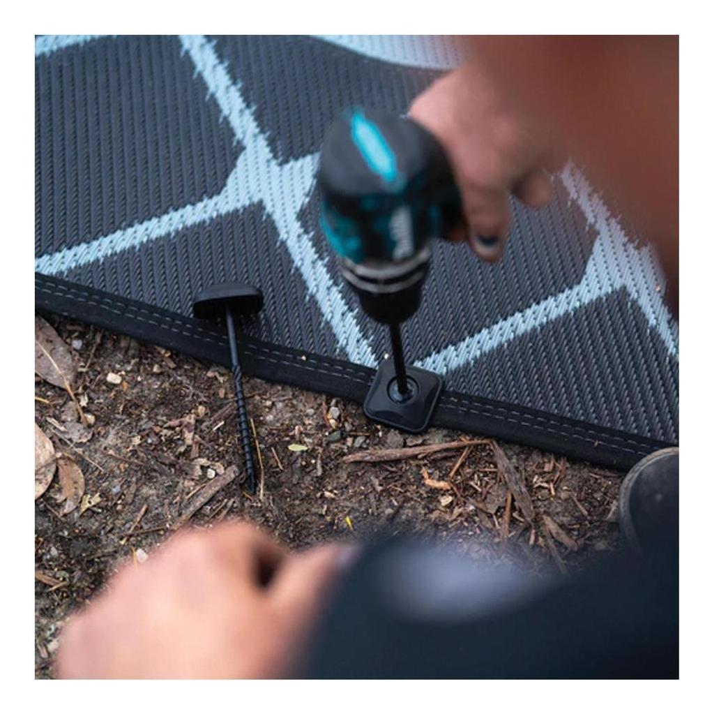 TIEGEAR Flat Terra 8 Pack Screw Peg - Secure Ground Mats