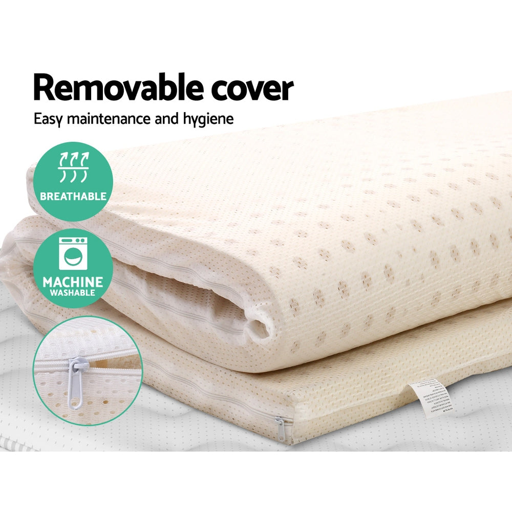 Giselle Bedding Latex Mattress Topper 7.5cm Queen - RV Online