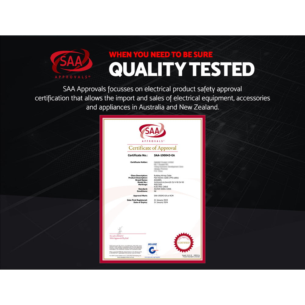 Giantz 2.5MM 30M Twin Core Wire Electrical Cable Electric Extension Car 450V 2 Sheath