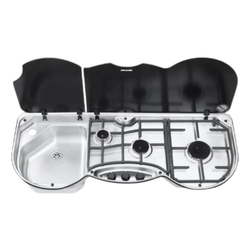 Thetford 353 Series Combination Unit LH Sink with 3 Burner