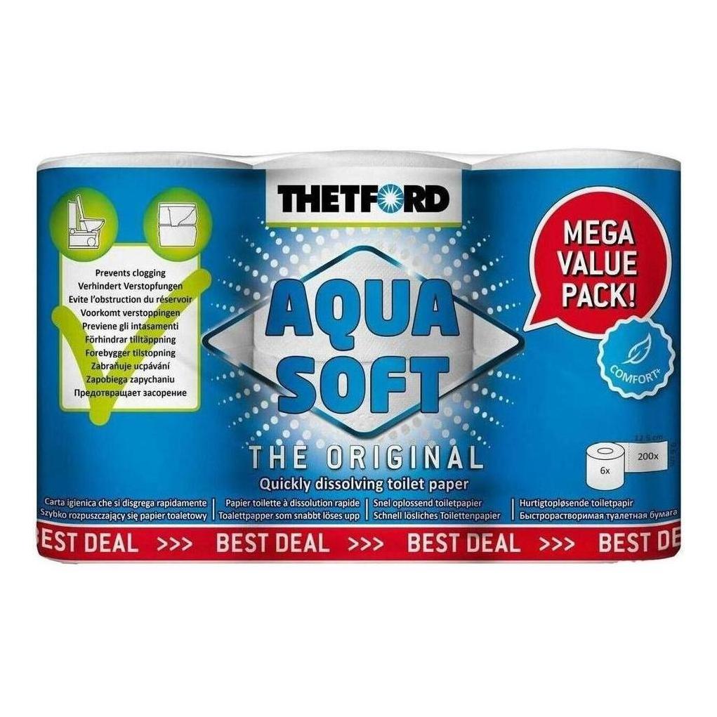 Thetford Aqua Soft 6 Pack Quick Dissolving Toilet Paper