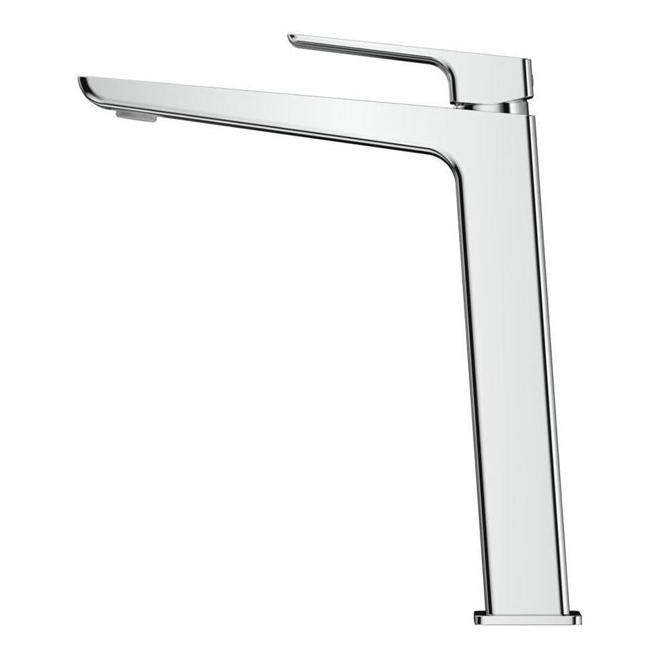 Tiago Tall Square Handle Basin Sink Tap Mixer Chrome