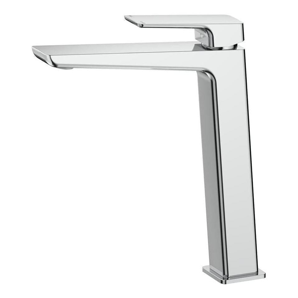 Tiago Tall Square Handle Basin Sink Tap Mixer Chrome