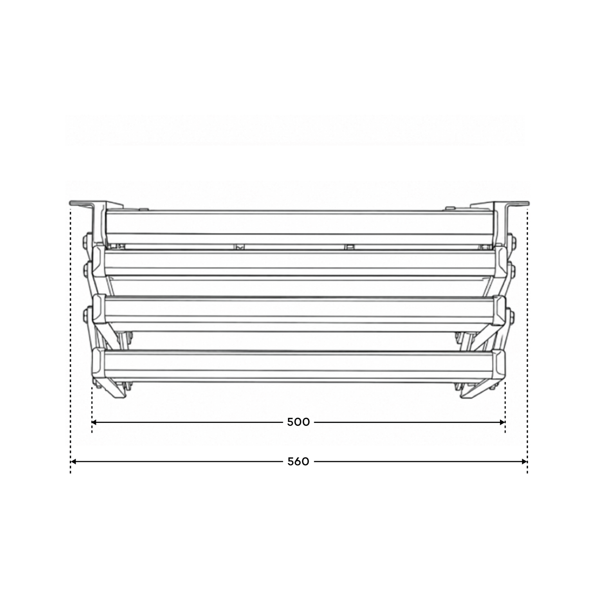 Iluma Triple Electric Aluminium Step Inc Amber LED Light Silver