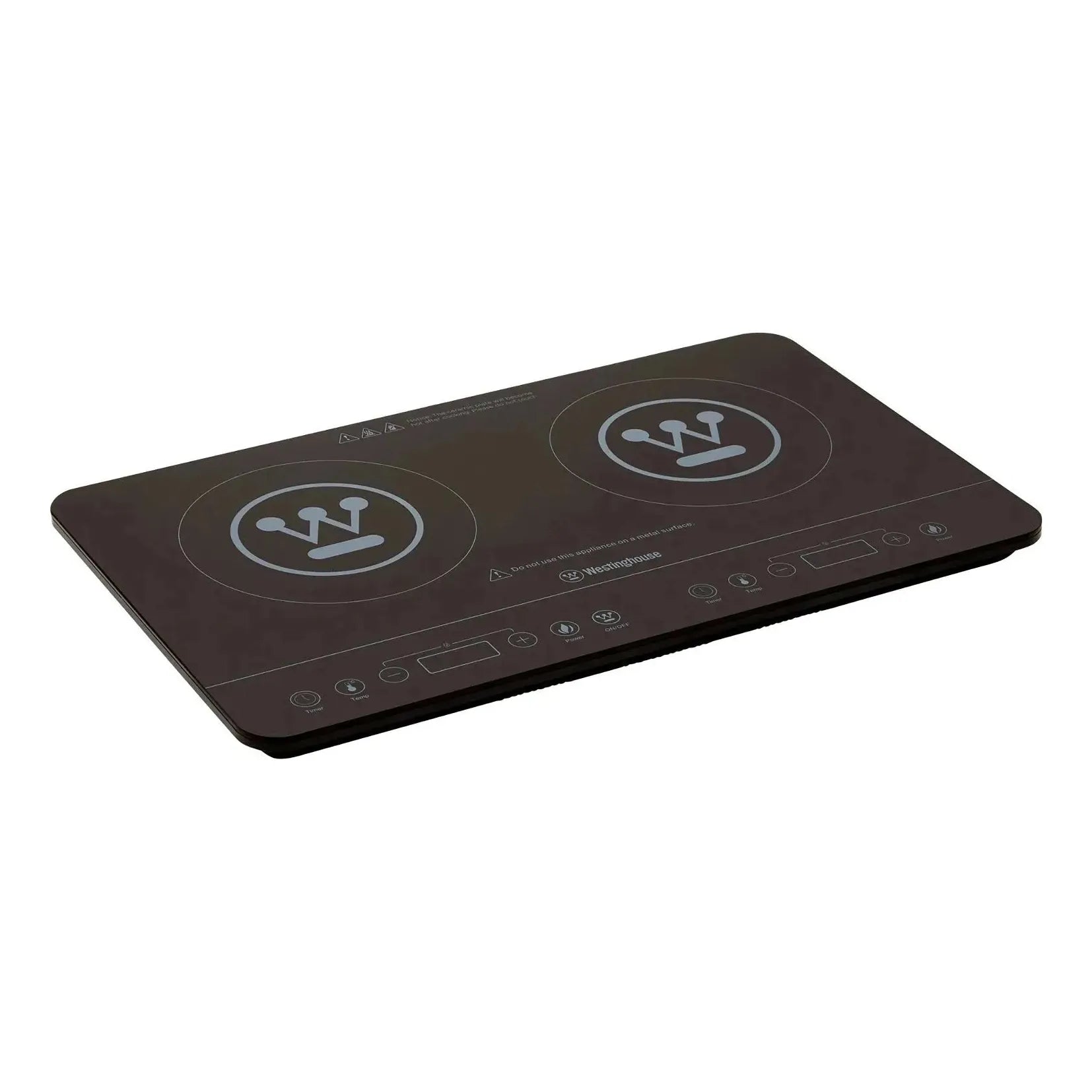 Westinghouse 2400W Twin Induction Cooktop Hot Plate 600 x 360 x 40mm